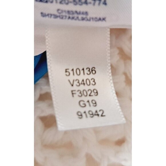 Lands' End Woman's 12 Turquoise Square Neck Fully Lined Classic Tank Swim Suit - Picture 9 of 9